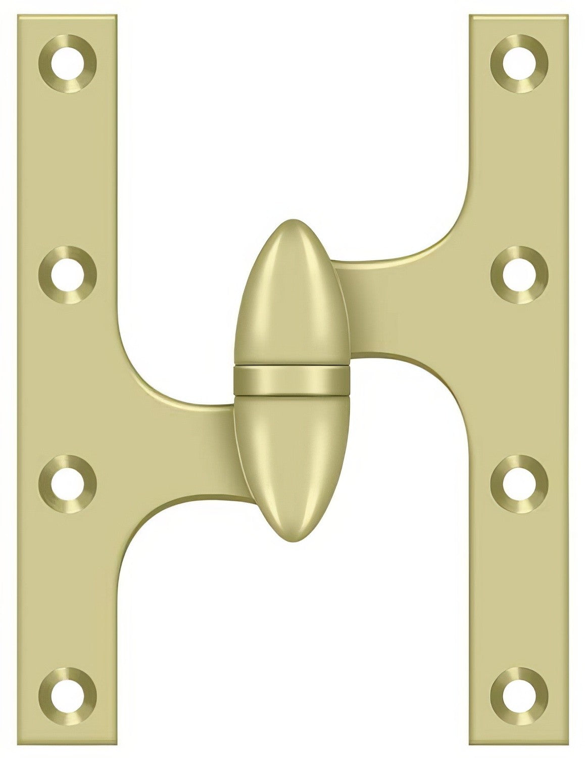 Deltana OK6045B-L 6" x 4-1/2" Left Hand Olive Knuckle Hinge with Ball Bearing