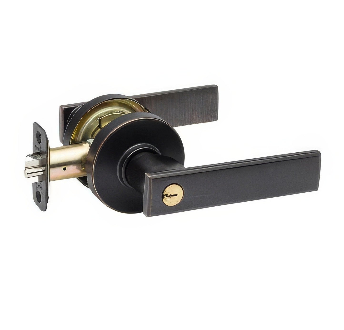 Copper Creek RL2240-RND Remi Single Cylinder Keyed Entry Door Lever