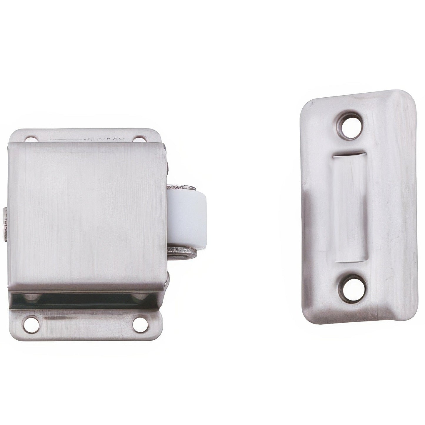 Ives RL3832D Stainless Steel Roller latch 2-1/8" T x 1" W Strike Plate.