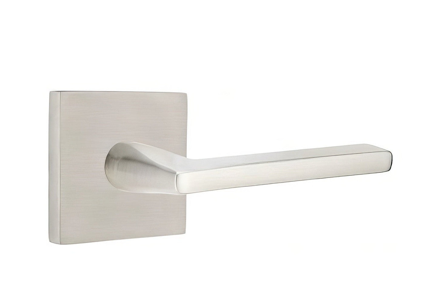 Emtek S10003HLSSRH Helios Lever Right Hand 2-3/8" Backset Passage with Square Rose Brushed Stainless Steel Finish