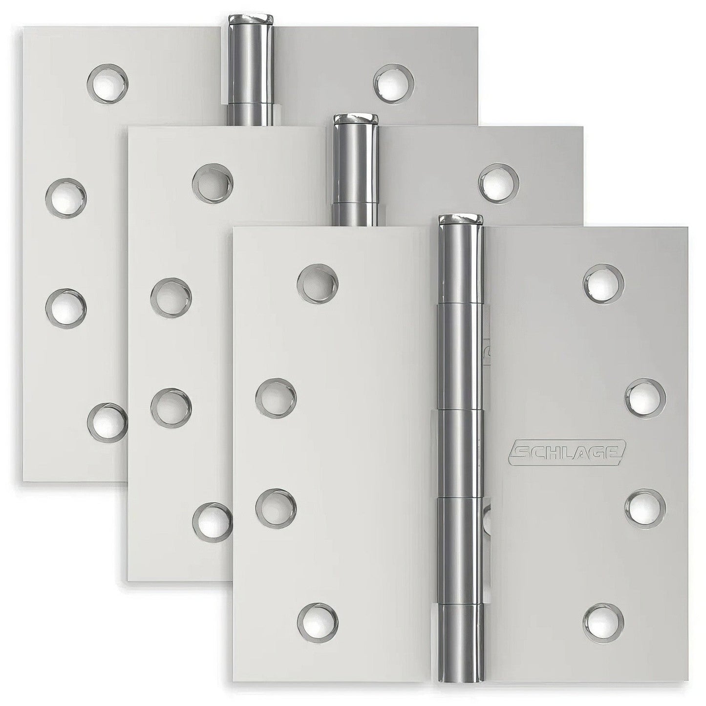 Ives S3P1020FRP 4" x 4" Square Corner Plain Bearing Mortise Hinges.