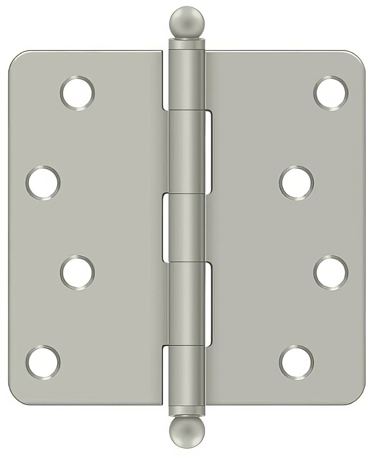 Deltana S44R4-BT 4" x 4" Plain Bearing 1/4" Radius Corner Door Hinge - Pair