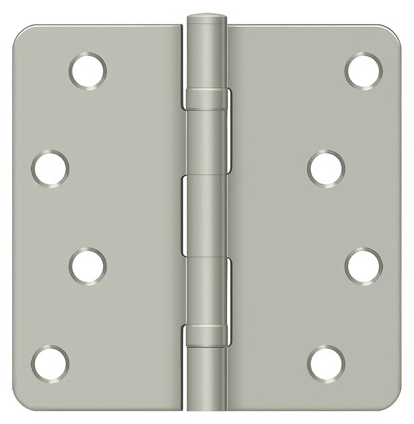 Deltana S44R4BB 4" x 4" Ball Bearing 1/4" Radius Corner Door Hinge - Pair