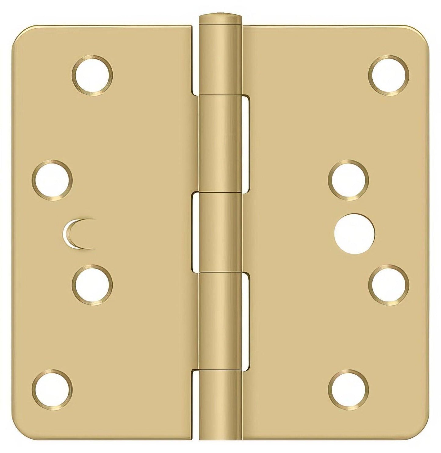 Deltana S44R4BK4S 4" x 4" x 1/4" Radius Steel Door Hinge