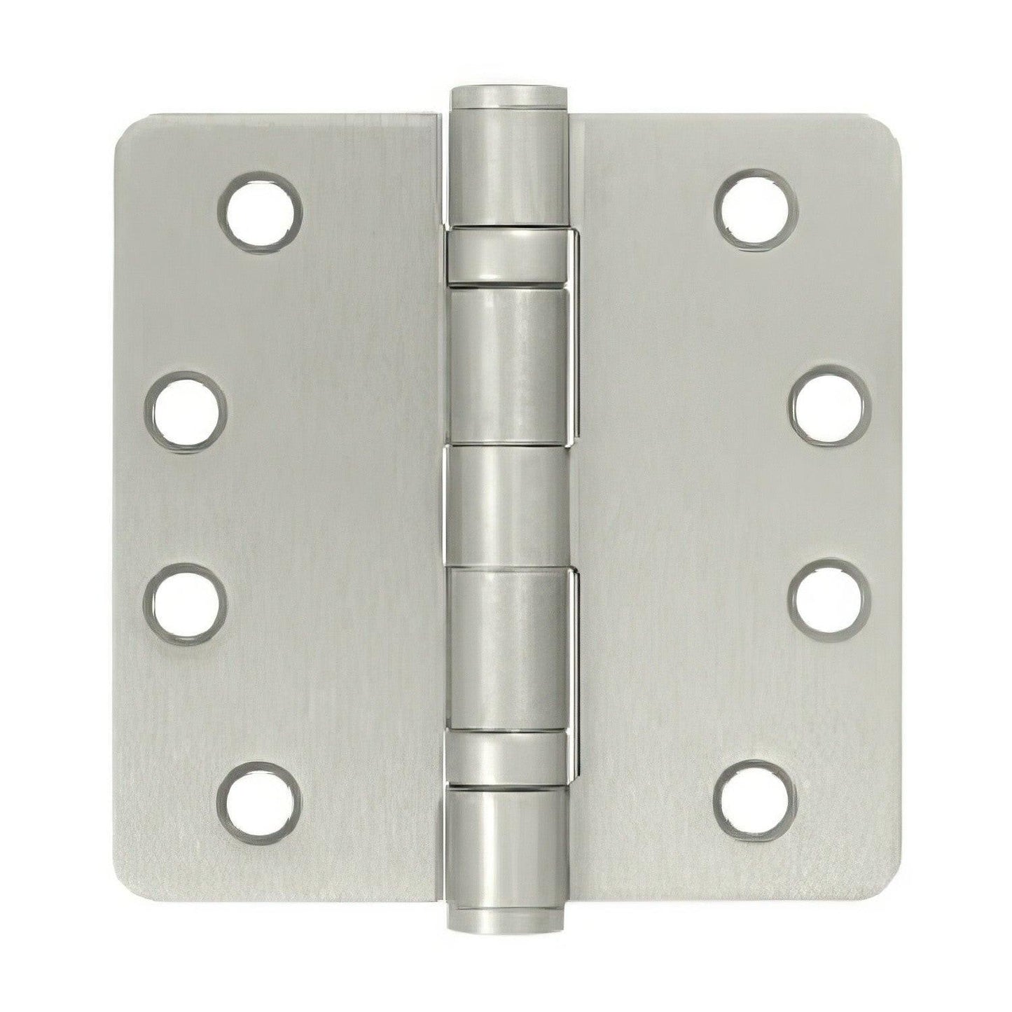 Deltana S44R4HDB 4" x 4" Ball Bearing 1/4" Radius Corner Door Hinge - Pair