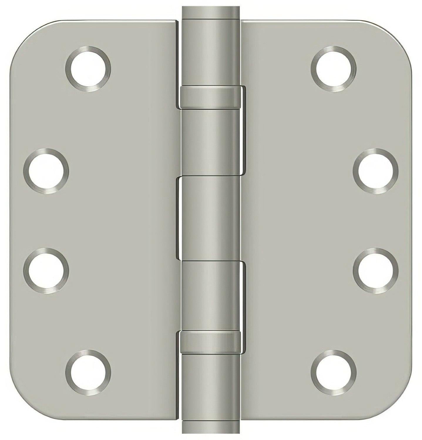 Deltana S44R5HDB 4" x 4" Ball Bearing 5/8" Radius Corner Door Hinge - Pair