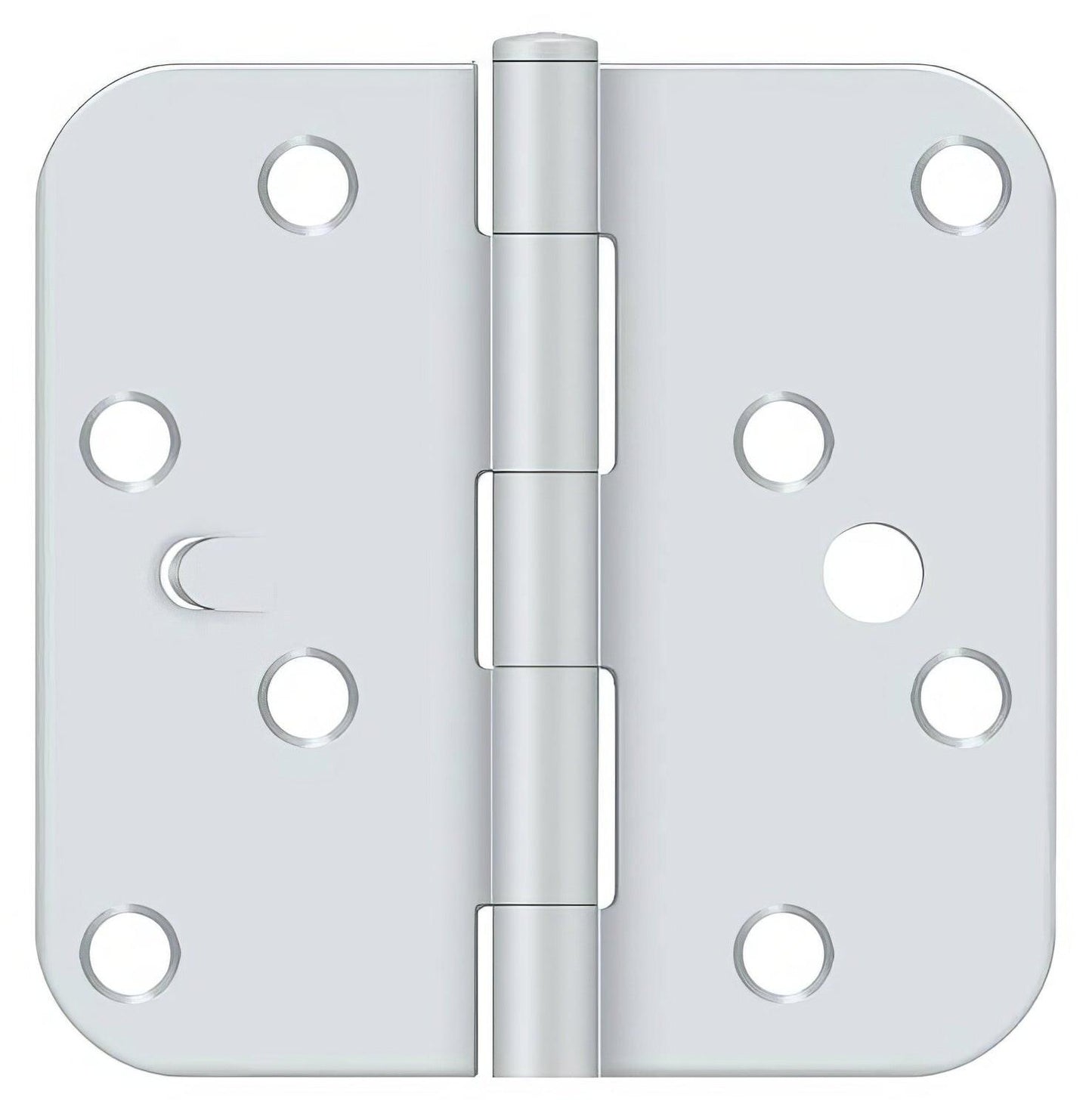 Deltana S44R5USPWBMS 4" x 4" Plain Bearing 5/8" Radius Corner Door Hinge - Pair