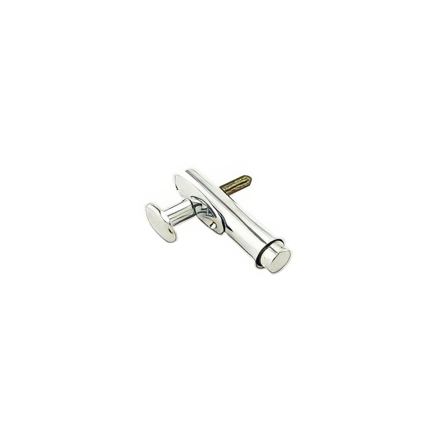 Ives S48B Brass and Steel Mortise Door Bolt 2-1/2" x 9/16" Case 1/2" Throw.