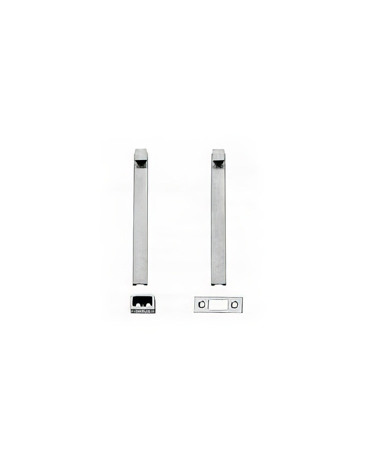 Ives SB1630-TL Heavy Duty Steel Universal Top Strike Locking Surface Bolt 8" L Body 1" Throw.