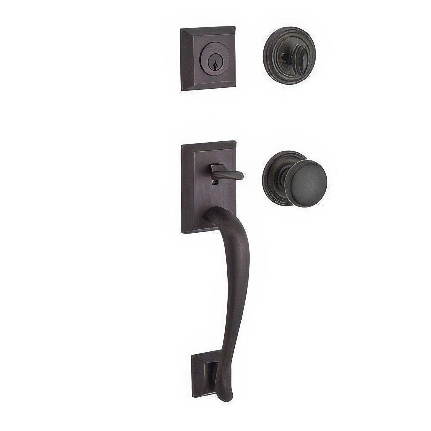 Baldwin SC.NAPXROU.TRR Napa Single Cylinder Handleset