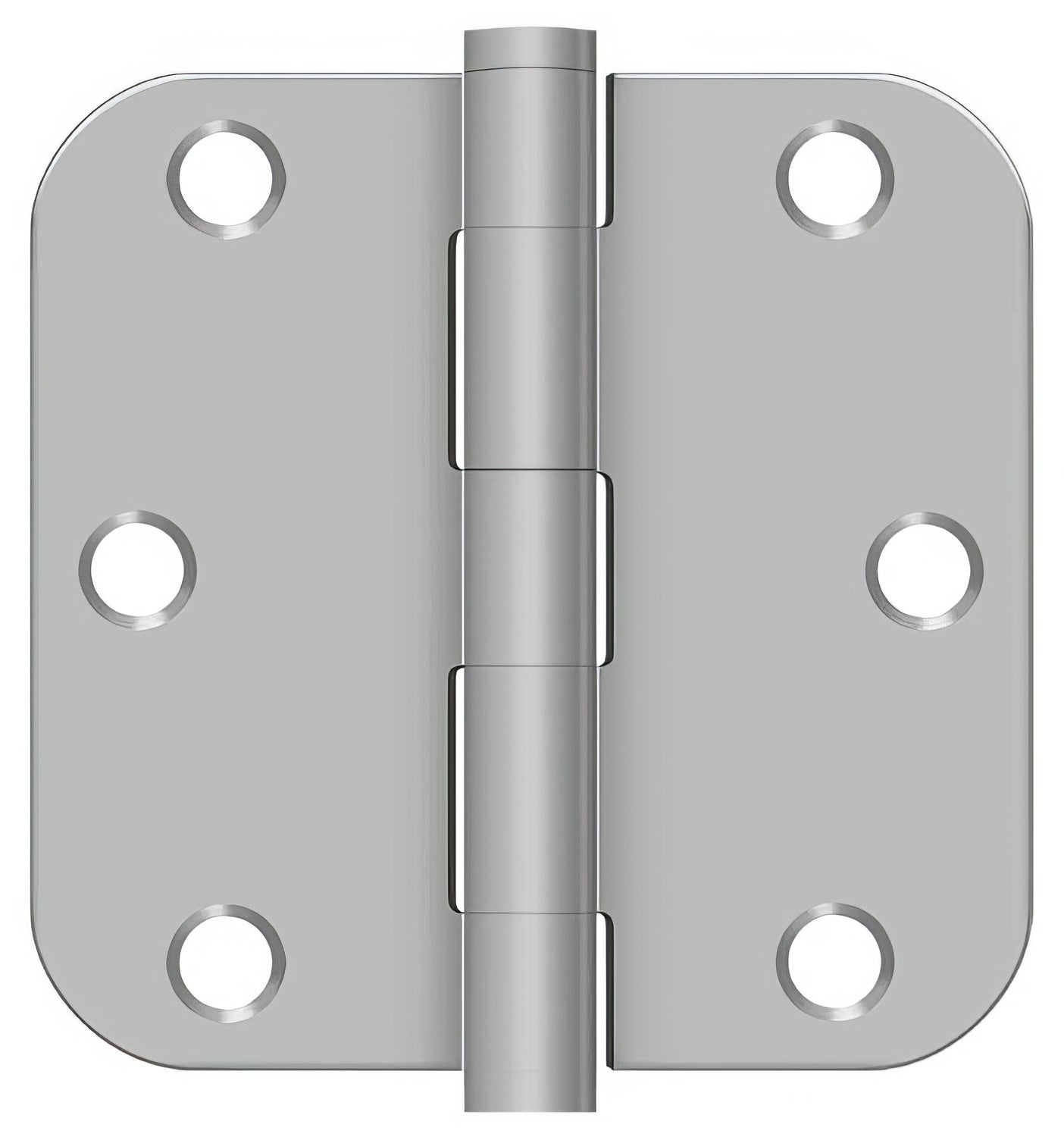 Deltana SS35R5U32D-R 3-1/2" x 3-1/2" Stainless Steel 5/8" Radius Corner Door Hinge