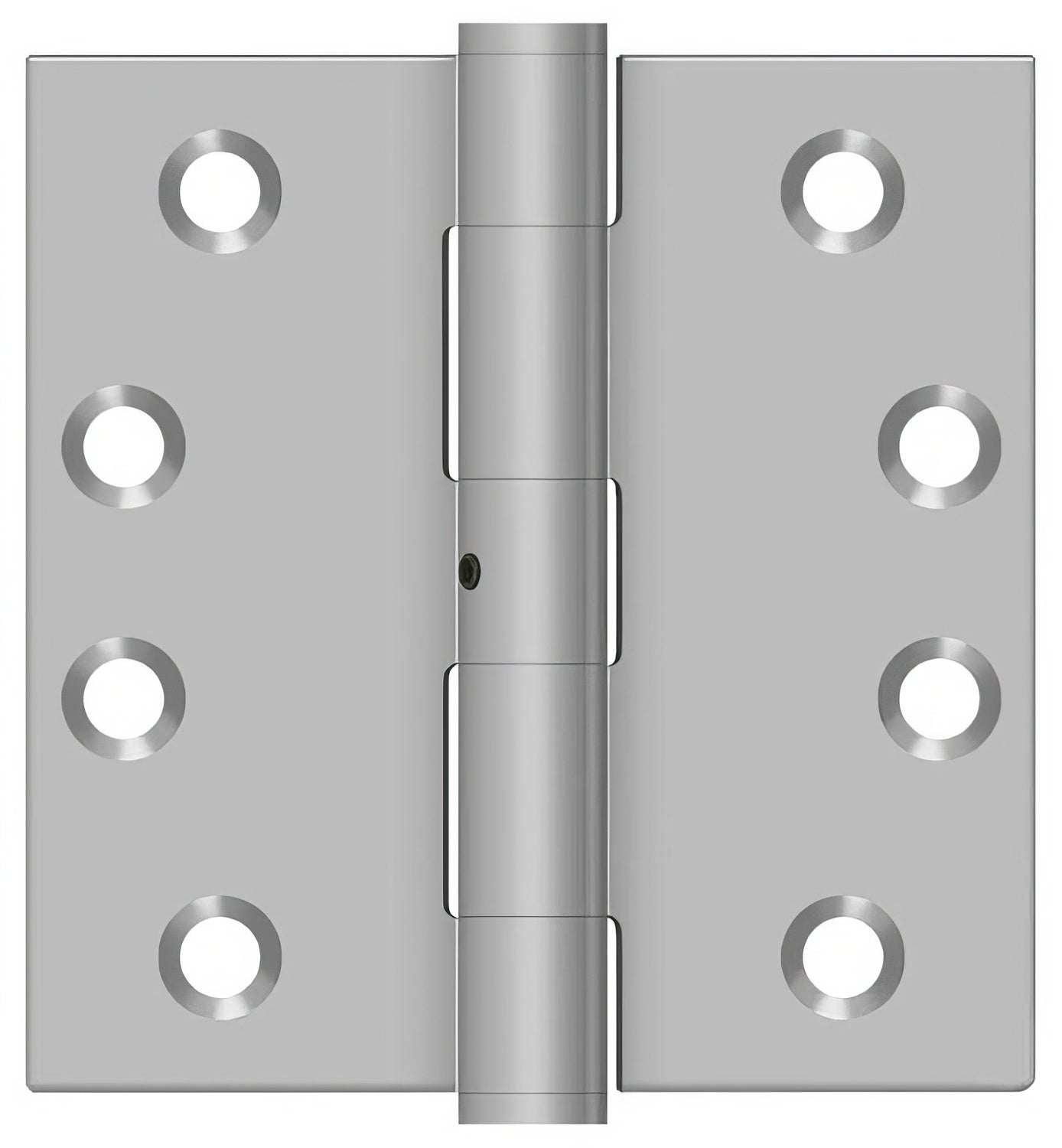 Deltana SS44NU32D 4" x 4" Stainless Steel Square Corner Ball Bearing Door Hinge