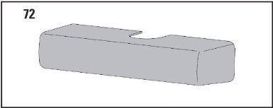 LCN 1260-72 Slim Line Standard Plastic Cover for 1260 Series Door Closers