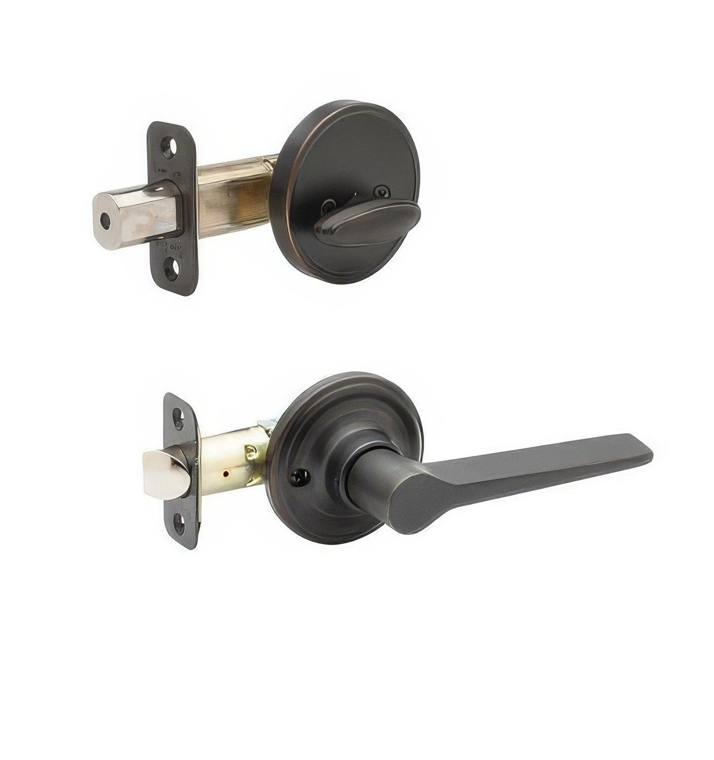 Copper Creek ZL2810 Zane Single Cylinder Interior Door Handleset with Interior Thumbturn
