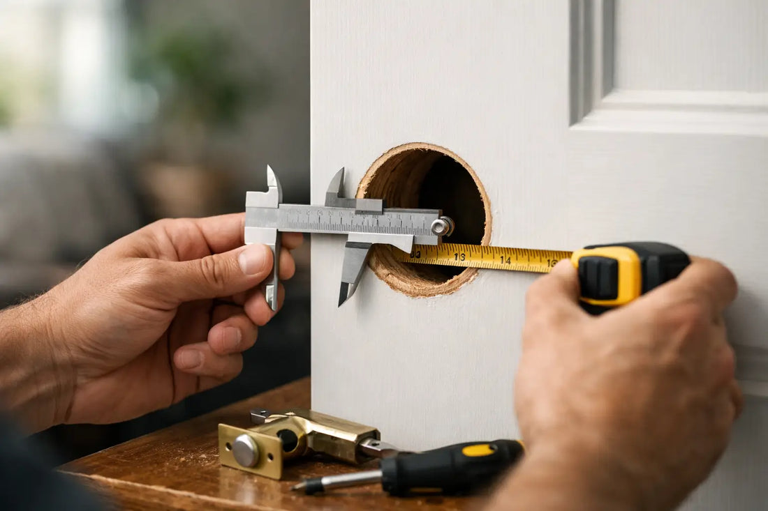 How to Measure Door Bore Hole Correctly