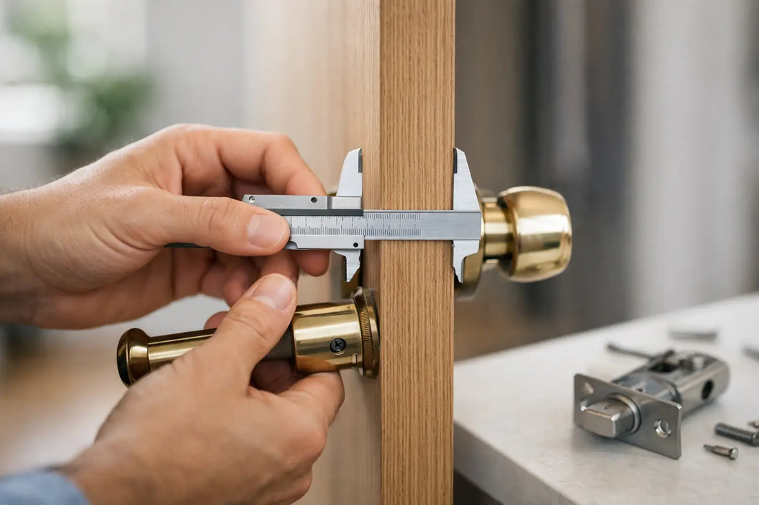How to Measure Door Thickness for Hardware Fit