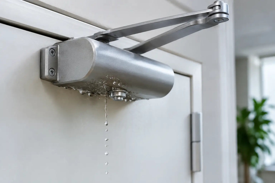 Why Is Door Closer Leaking? Causes and Fixes