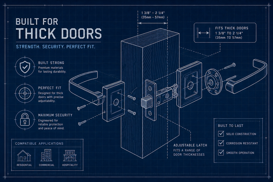 The Complete Guide to Thick Door Hardware