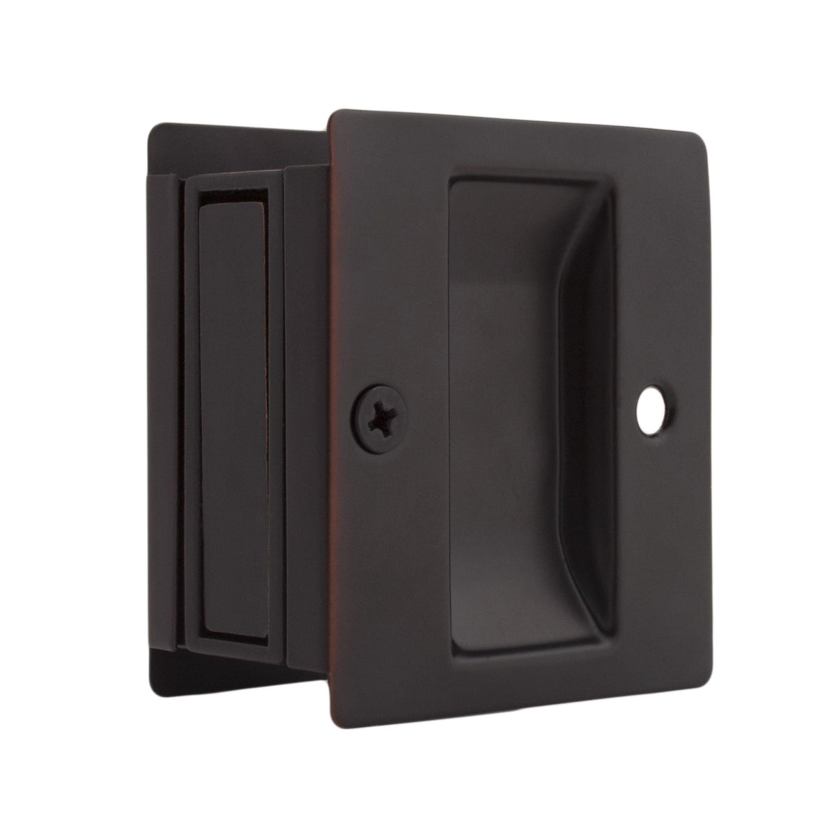 Weslock 00527X1X1 Rectangular Passage Pocket Door Lock Oil Rubbed Bronze Finish.