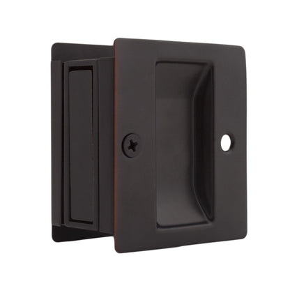 Weslock 00527X1X1 Rectangular Passage Pocket Door Lock Oil Rubbed Bronze Finish.