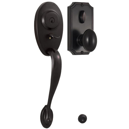 Weslock 01441-J-SL2D Bordeau Panic Proof Keyed Entry with Julienne Door Knob