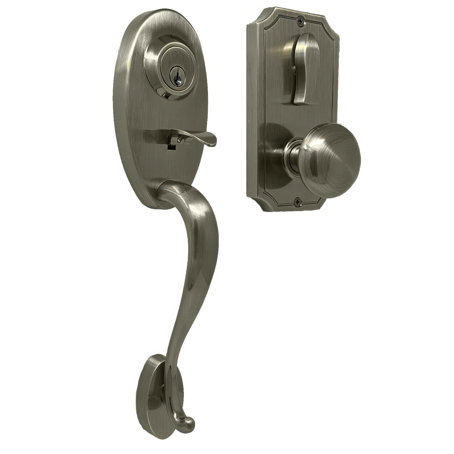 Weslock 01441-I-SL2D Bordeau Panic Proof Keyed Entry with Impresa Door Knob