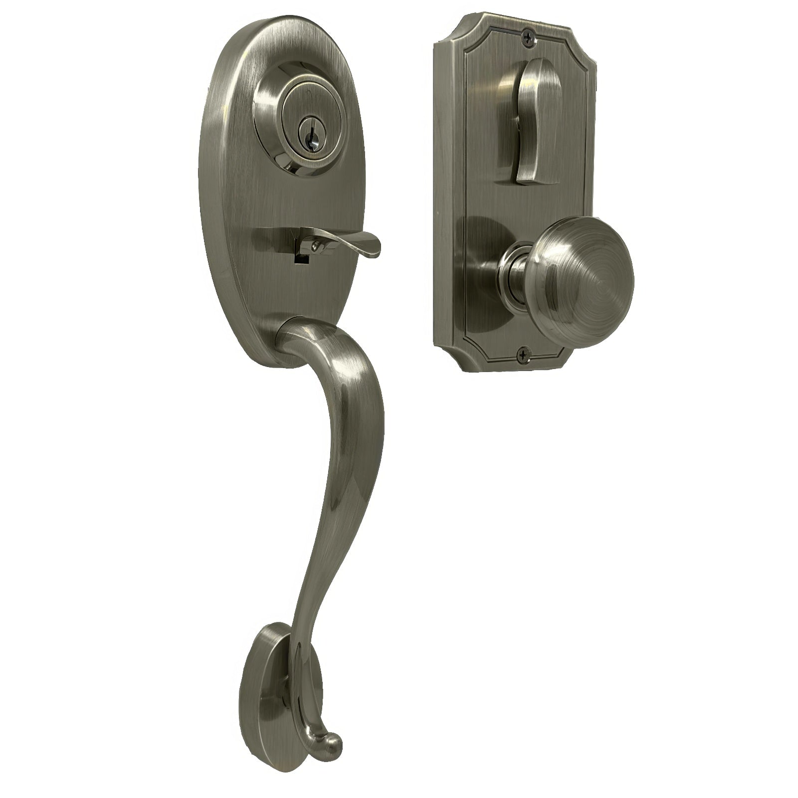 Weslock 01441-I-SL2D Bordeau Panic Proof Keyed Entry with Impresa Door Knob
