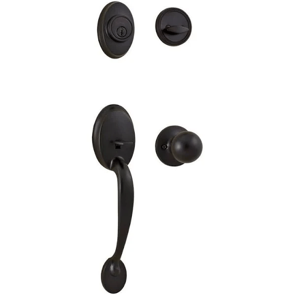 Weslock 02810-GFR2D Hillcrest Single Cylinder Handleset with Hudson Knob
