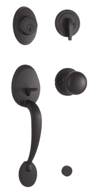 Weslock 02810-SFR2D Hillcrest Single Cylinder Handleset with Salem Knob