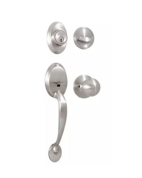 Weslock 02810-GFR2D Hillcrest Single Cylinder Handleset with Hudson Knob