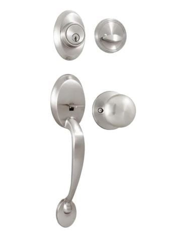 Weslock 02810-SFR2D Hillcrest Single Cylinder Handleset with Salem Knob