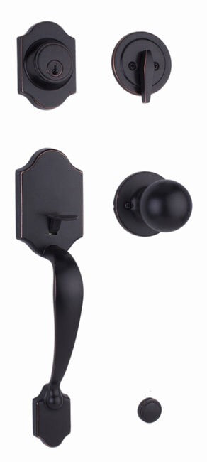 Weslock 02820-GFR2D Parkside Single Cylinder Handleset with Hudson Knob