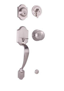 Weslock 02820-SFR2D Parkside Single Cylinder Handleset with Salem Knob