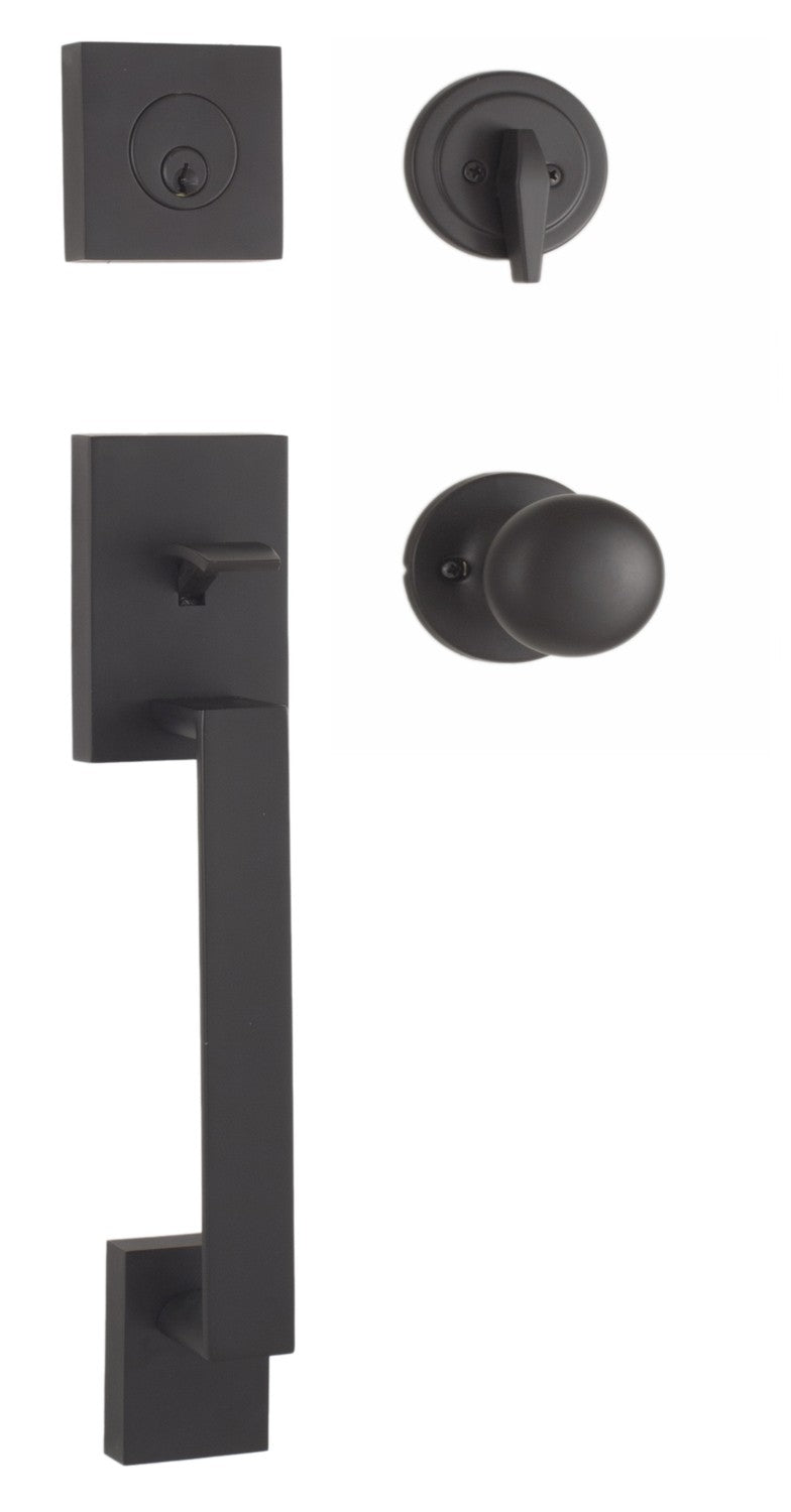 Weslock 02840-SFR2D Bailey Single Cylinder Handleset with Salem Knob