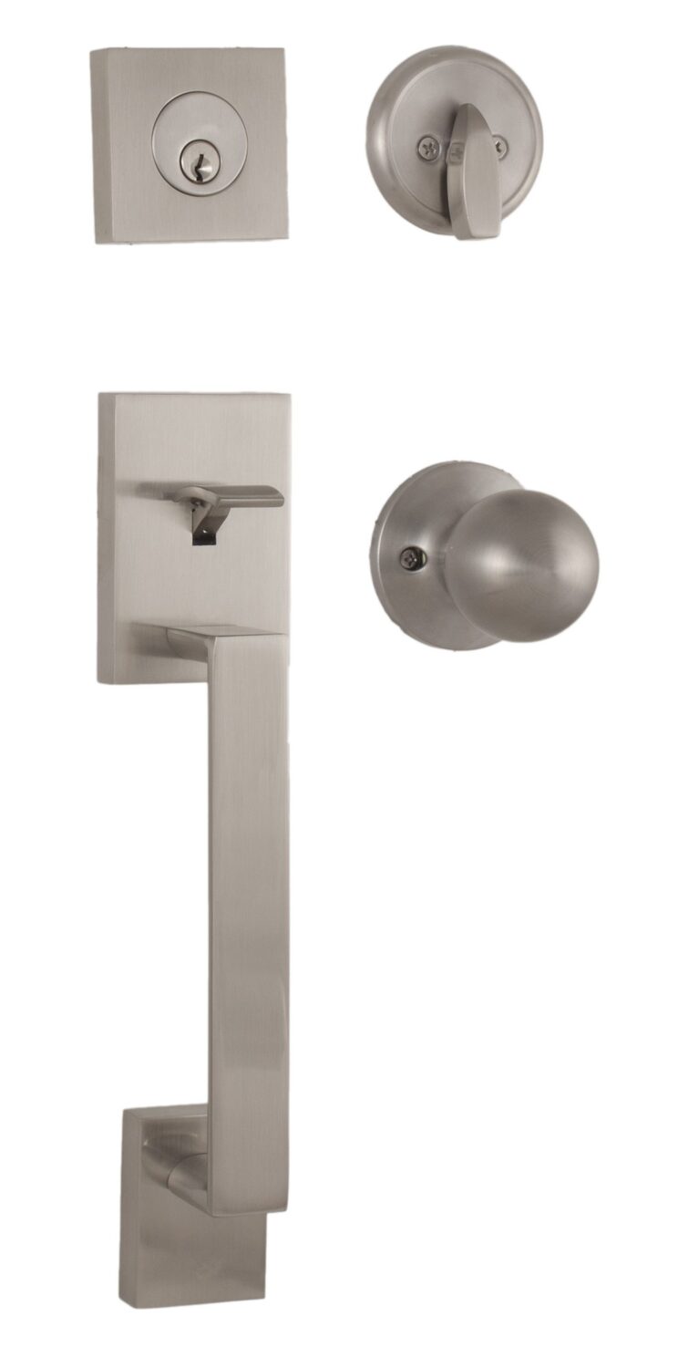 Weslock 02840-GFR2D Bailey Single Cylinder Handleset with Hudson Knob