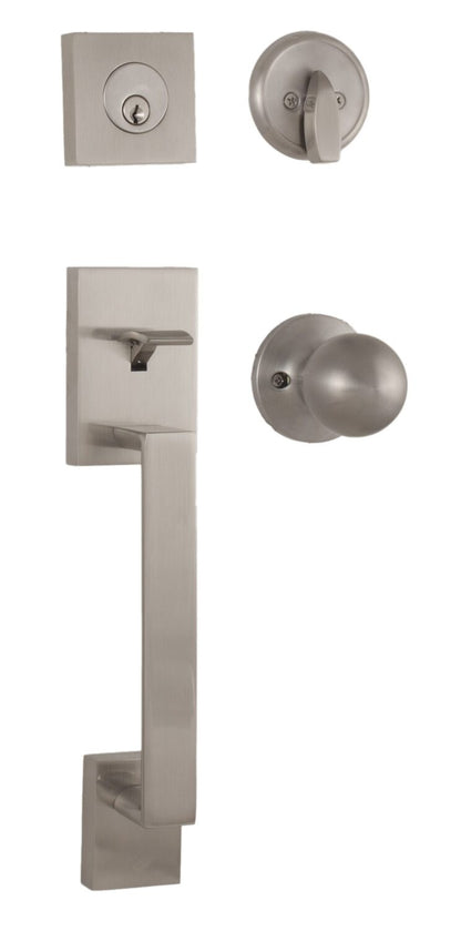 Weslock 02840-GFR2D Bailey Single Cylinder Handleset with Hudson Knob
