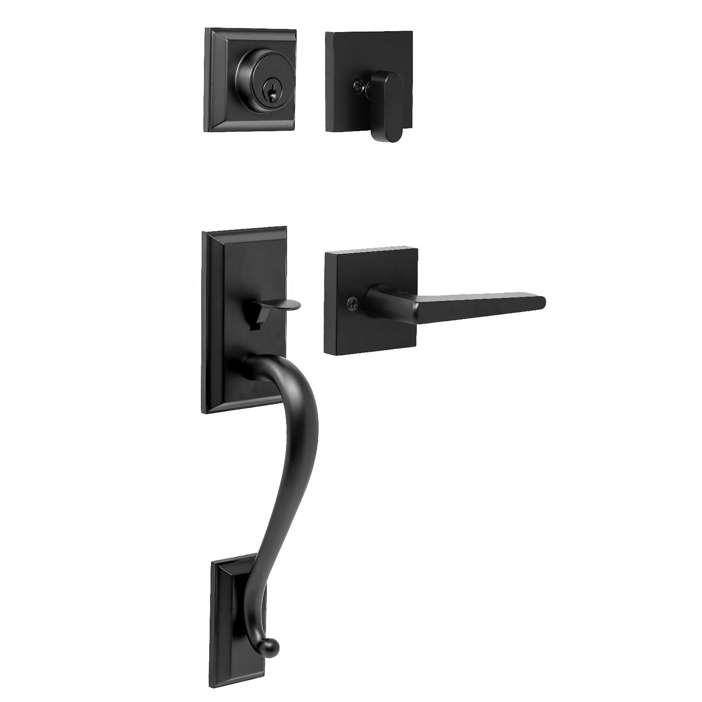 Weslock 02860-7-FR2D Mayo Single Cylinder Handleset with Philtower Door Lever