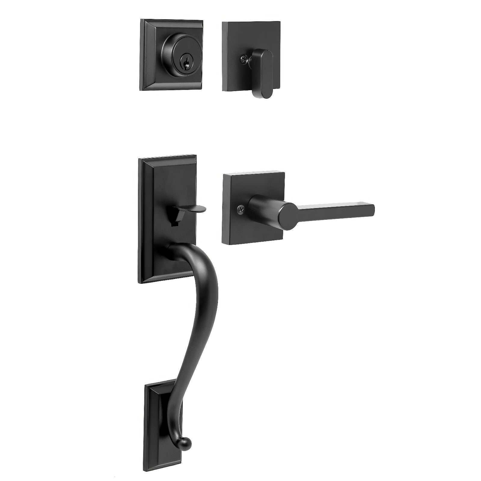 Weslock 02860-9-FR2D Mayo Single Cylinder Handleset with Brady Door Lever.