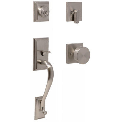 Weslock 02860-4-FR2D Mayo Single Cylinder Handleset with Mesa Door Knob.