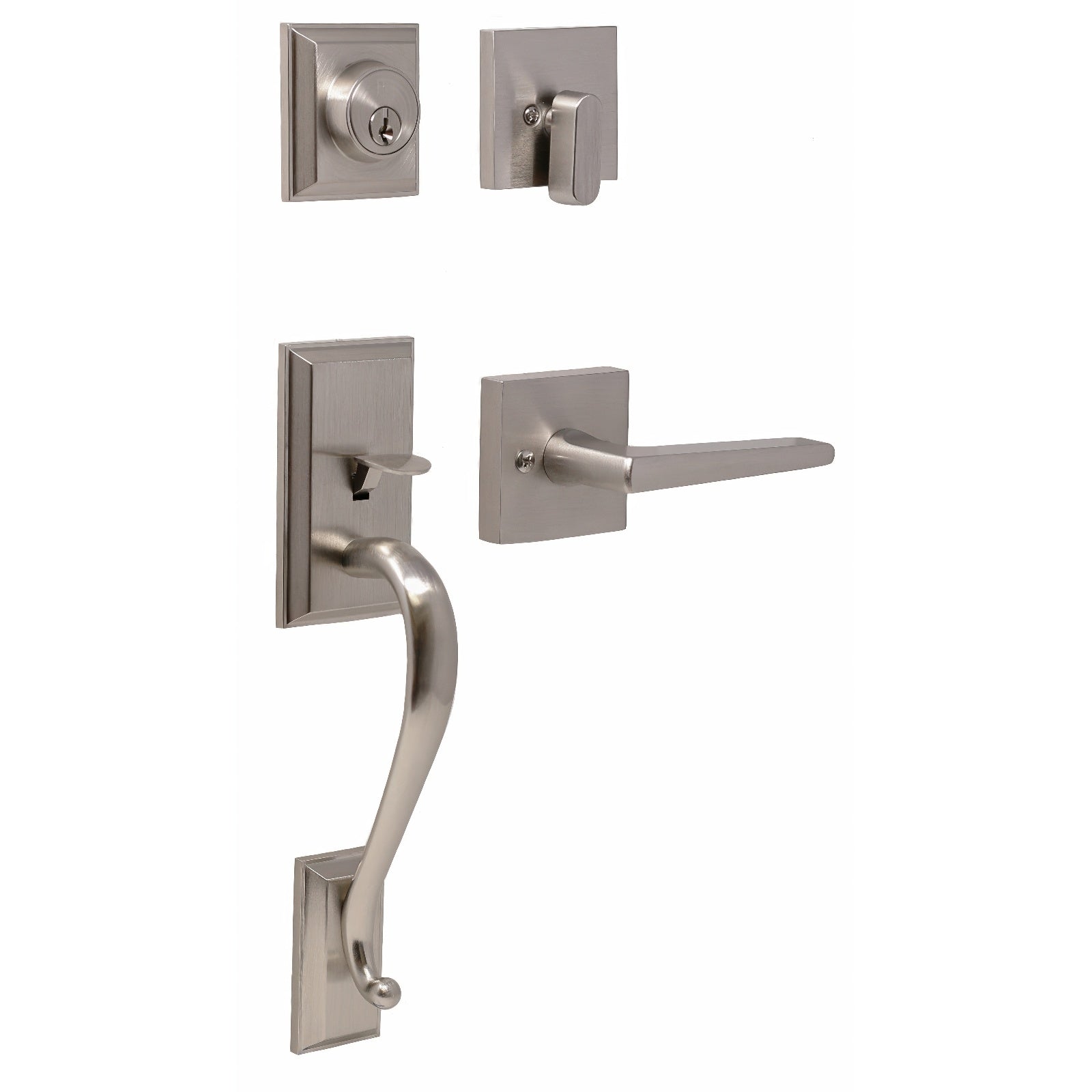 Weslock 02860-7-FR2D Mayo Single Cylinder Handleset with Philtower Door Lever