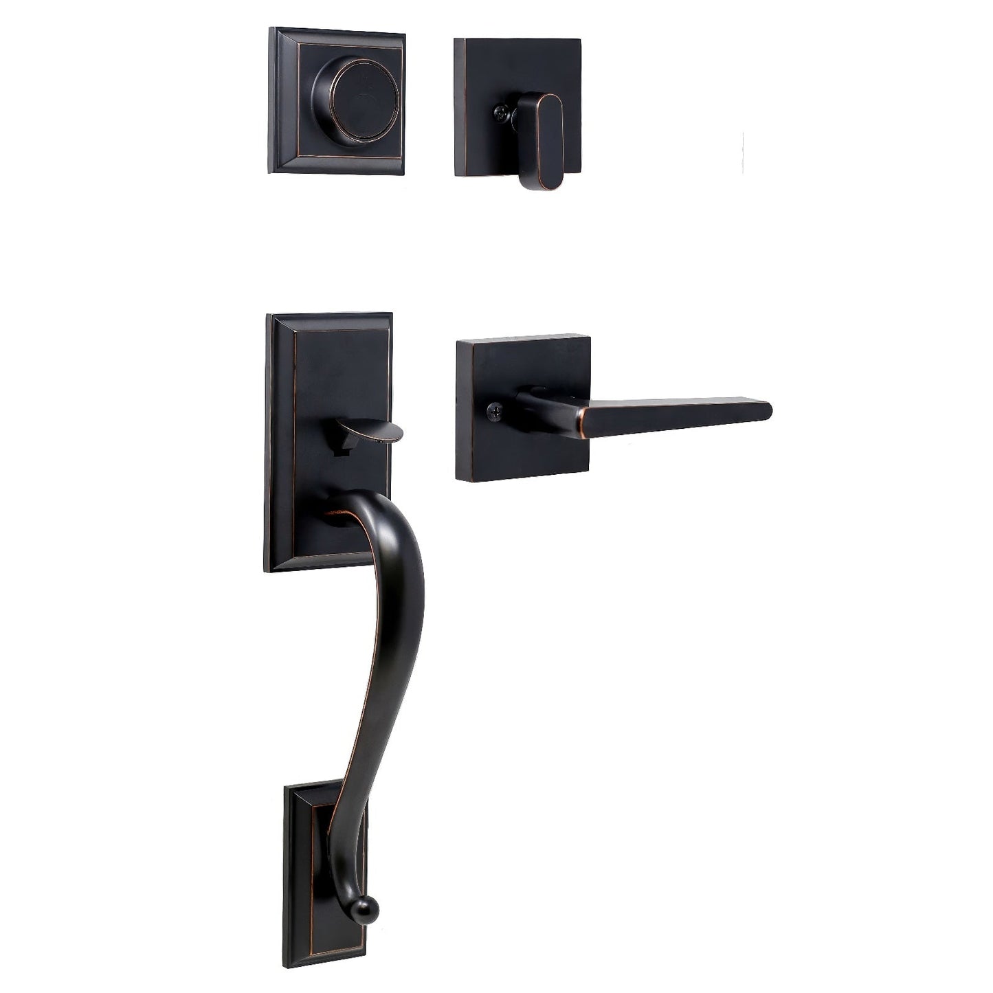 Weslock 02865-7-0020 Mayo Dummy Handleset with Philtower Door Lever
