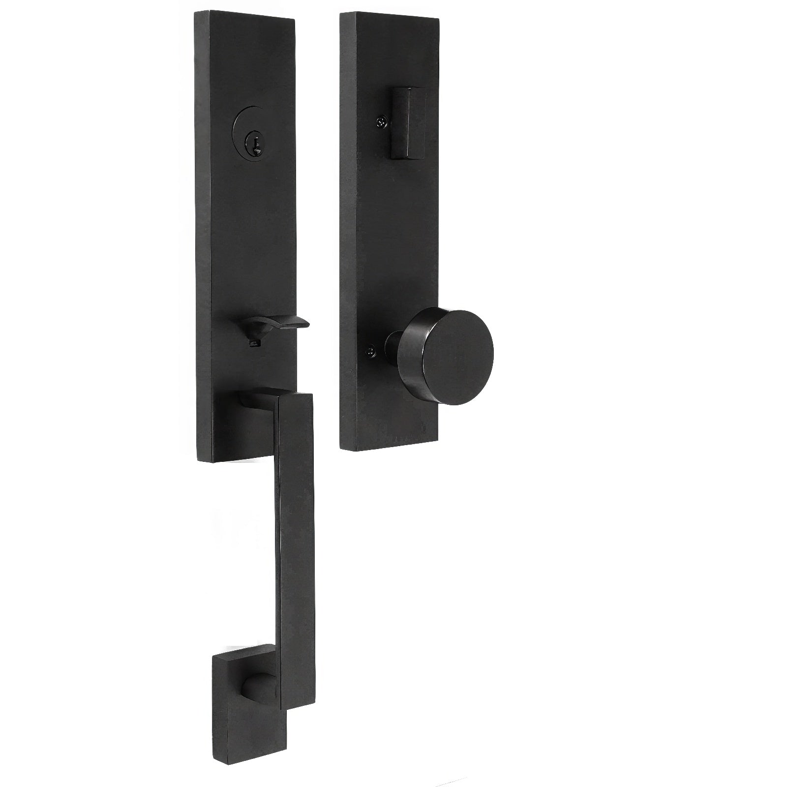 Weslock 02870-4-SL2D Leighton Single Cylinder Handleset with Mesa Door Knob.