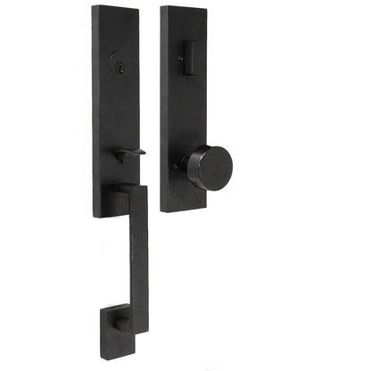 Weslock 02870-4-SL2D Leighton Single Cylinder Handleset with Mesa Door Knob.
