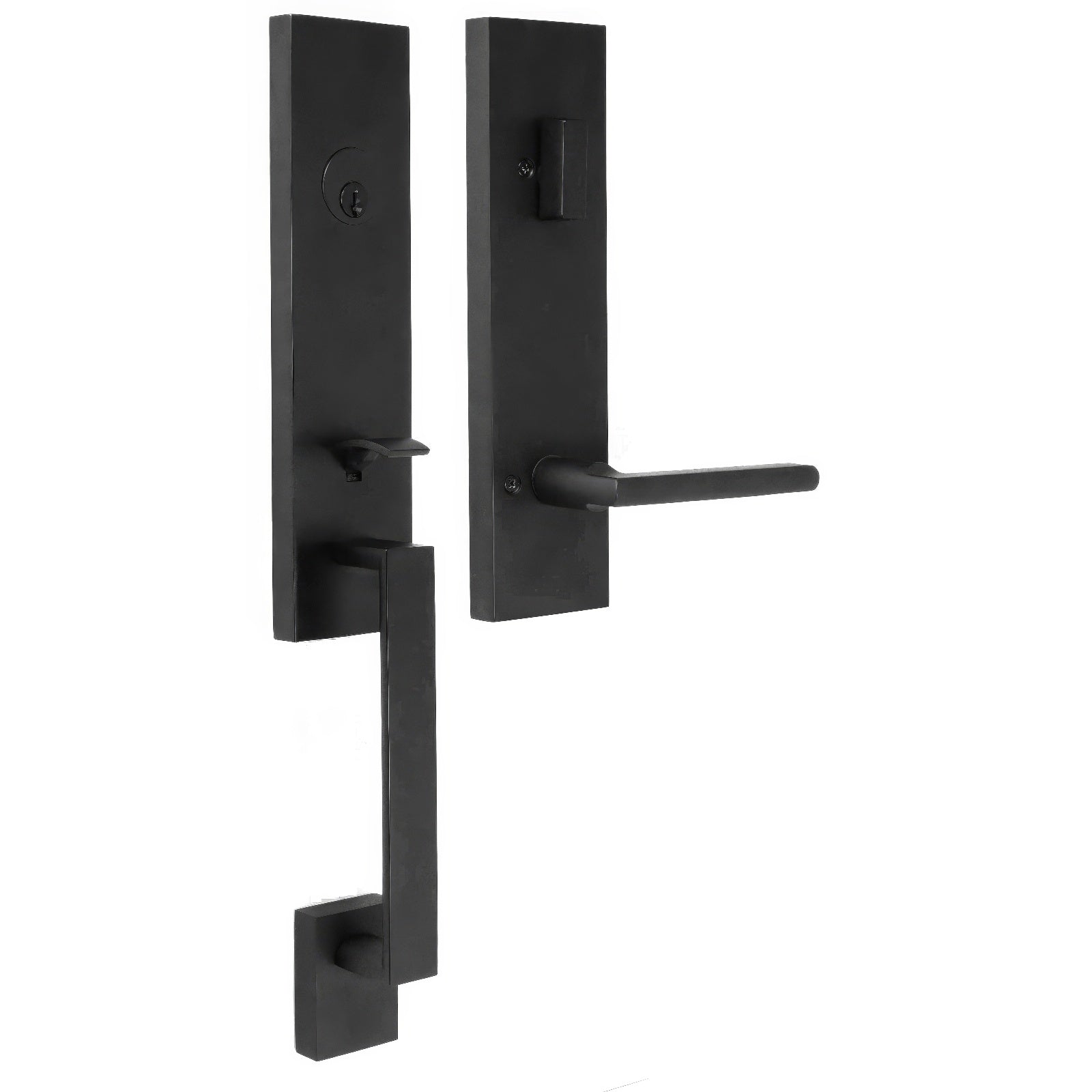 Weslock 02870-5-SL2D Leighton Single Cylinder Handleset with Atlas Door Lever