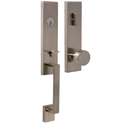 Weslock 02870-4-SL2D Leighton Single Cylinder Handleset with Mesa Door Knob.
