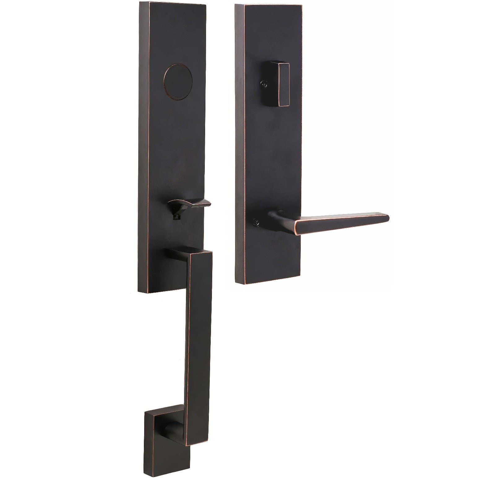 Weslock 02875-7-0020 Leighton Dummy Handleset with Philtower Door Lever
