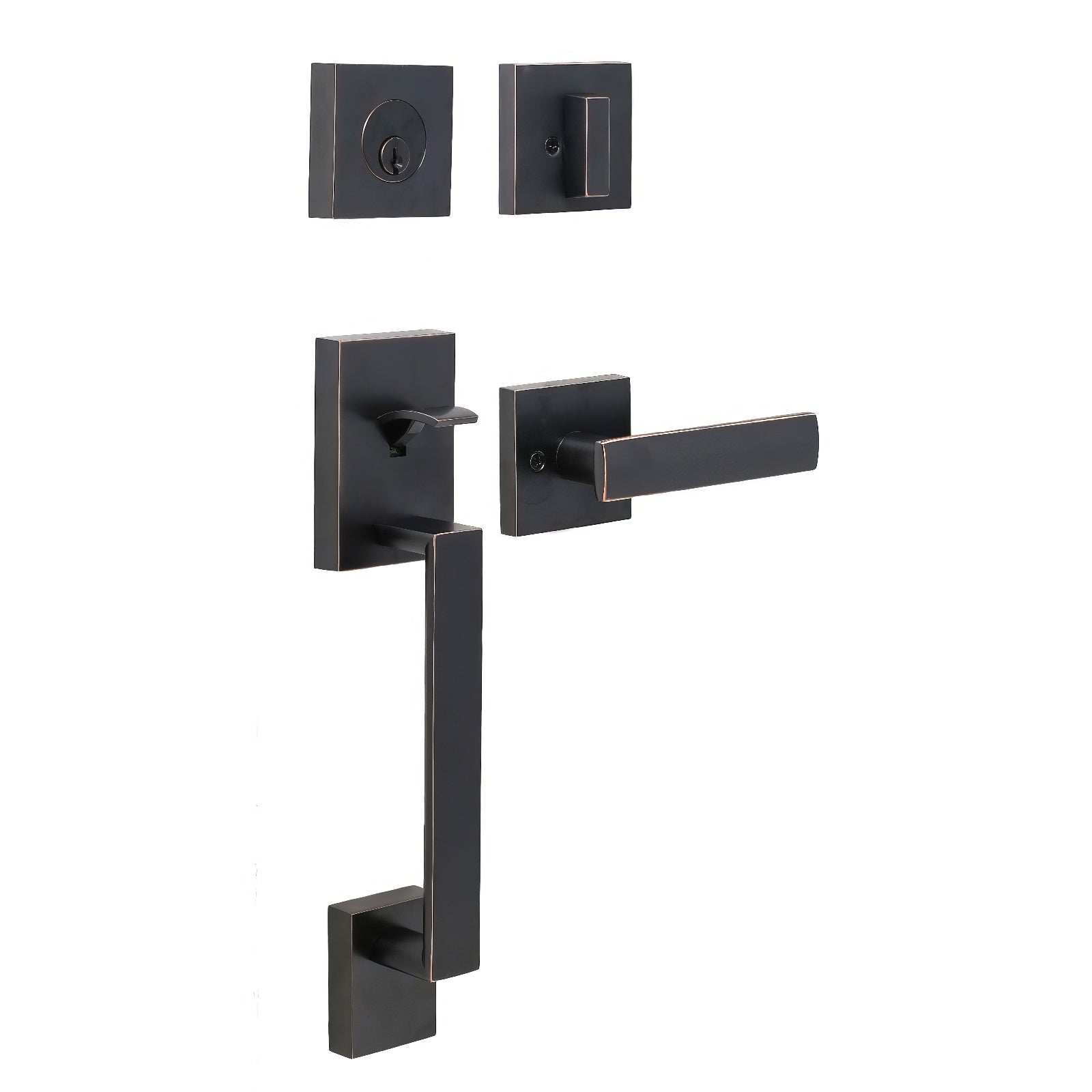Weslock 02880-3-FR2D Brookside Single Cylinder Handleset with Utica Door Lever.