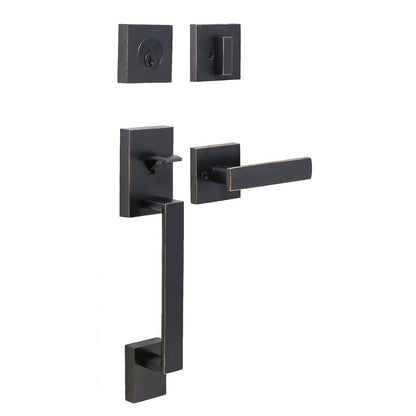 Weslock 02880-3-FR2D Brookside Single Cylinder Handleset with Utica Door Lever
