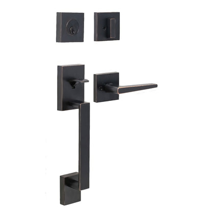 Weslock 02880-7-FR2D Brookside Single Cylinder Handleset with Philtower Door Lever.