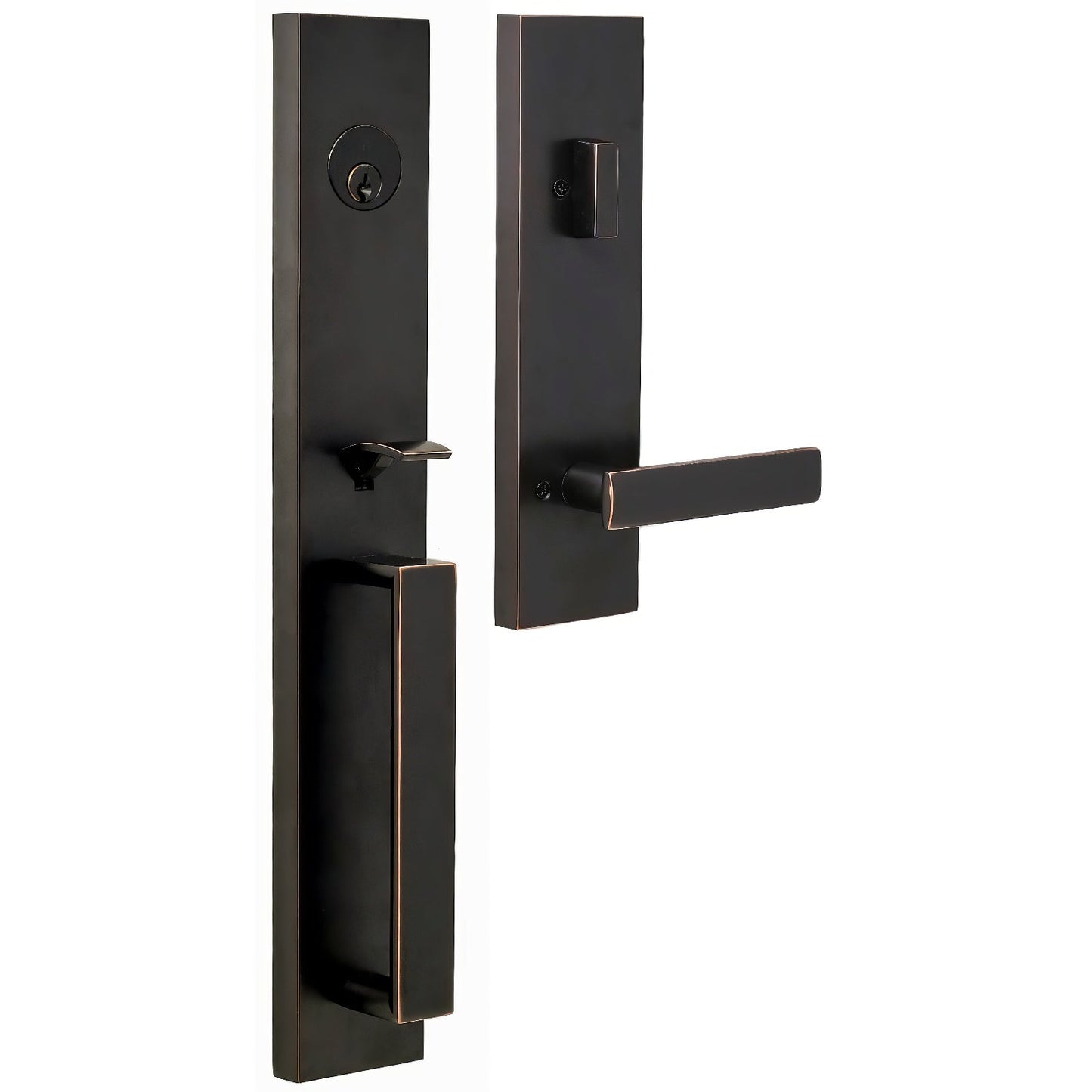 Weslock 02890-3-SL2D Xanthis Single Cylinder Handleset with Utica Door Lever